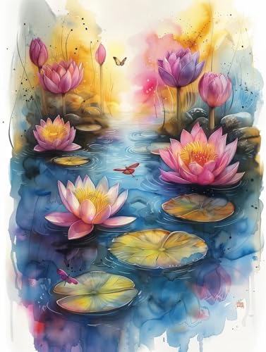 JUYIYUANFUZH Stickset Erwachsene Kreuzstich Stickpackungen Bilder 11CT Sommerlotus In Voller BlüTe 4 Kreuzstich Set FüR AnfäNger Basteln Erwachsene40×50Cm JUYIYUANFUZH Stickset Erwachsene Kreuzstich Stickpackungen Bilder 11CT Sommerlotus In Voller BlüTe 4 Kreuzstich Set FüR AnfäNger Basteln Erwachsene40×50Cm von JUYIYUANFUZH