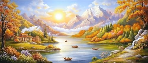JUYIYUANFUZH Stickset Erwachsene Kreuzstich Stickpackungen Bilder 11CT Sonnenuntergangs-Berglandschaft C Kreuzstich Set FüR AnfäNger Basteln Erwachsene40×50Cm JUYIYUANFUZH Stickset Erwachsene Kreuzstich Stickpackungen Bilder 11CT Sonnenuntergangs-Berglandschaft C Kreuzstich Set FüR AnfäNger Basteln Erwachsene40×50Cm von JUYIYUANFUZH