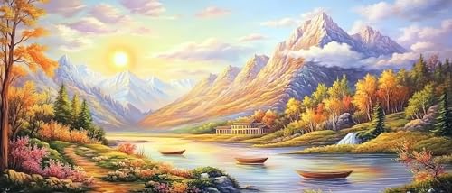 JUYIYUANFUZH Stickset Erwachsene Kreuzstich Stickpackungen Bilder 11CT Sonnenuntergangs-Berglandschaft E Kreuzstich Set FüR AnfäNger Basteln Erwachsene40×50Cm JUYIYUANFUZH Stickset Erwachsene Kreuzstich Stickpackungen Bilder 11CT Sonnenuntergangs-Berglandschaft E Kreuzstich Set FüR AnfäNger Basteln Erwachsene40×50Cm von JUYIYUANFUZH
