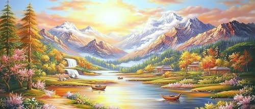 JUYIYUANFUZH Stickset Erwachsene Kreuzstich Stickpackungen Bilder 11CT Sonnenuntergangs-Sonnenschein-Berglandschaft B Kreuzstich Set FüR AnfäNger Basteln Erwachsene40×50Cm JUYIYUANFUZH Stickset Erwachsene Kreuzstich Stickpackungen Bilder 11CT Sonnenuntergangs-Sonnenschein-Berglandschaft B Kreuzstich Set FüR AnfäNger Basteln Erwachsene40×50Cm von JUYIYUANFUZH