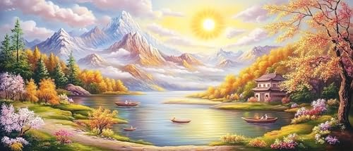 JUYIYUANFUZH Stickset Erwachsene Kreuzstich Stickpackungen Bilder 11CT Sonnenuntergangslandschaft A Kreuzstich Set FüR AnfäNger Basteln Erwachsene40×50Cm JUYIYUANFUZH Stickset Erwachsene Kreuzstich Stickpackungen Bilder 11CT Sonnenuntergangslandschaft A Kreuzstich Set FüR AnfäNger Basteln Erwachsene40×50Cm von JUYIYUANFUZH