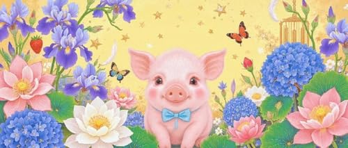 JUYIYUANFUZH Stickset Erwachsene Kreuzstich Stickpackungen Bilder 11CT SüßEs Schwein 11 Kreuzstich Set FüR AnfäNger Basteln Erwachsene40×50Cm JUYIYUANFUZH Stickset Erwachsene Kreuzstich Stickpackungen Bilder 11CT SüßEs Schwein 11 Kreuzstich Set FüR AnfäNger Basteln Erwachsene40×50Cm von JUYIYUANFUZH