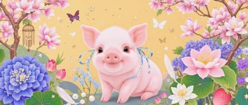 JUYIYUANFUZH Stickset Erwachsene Kreuzstich Stickpackungen Bilder 11CT SüßEs Schwein 16 Kreuzstich Set FüR AnfäNger Basteln Erwachsene40×50Cm JUYIYUANFUZH Stickset Erwachsene Kreuzstich Stickpackungen Bilder 11CT SüßEs Schwein 16 Kreuzstich Set FüR AnfäNger Basteln Erwachsene40×50Cm von JUYIYUANFUZH
