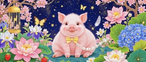 JUYIYUANFUZH Stickset Erwachsene Kreuzstich Stickpackungen Bilder 11CT SüßEs Schwein 5 Kreuzstich Set FüR AnfäNger Basteln Erwachsene40×50Cm JUYIYUANFUZH Stickset Erwachsene Kreuzstich Stickpackungen Bilder 11CT SüßEs Schwein 5 Kreuzstich Set FüR AnfäNger Basteln Erwachsene40×50Cm von JUYIYUANFUZH
