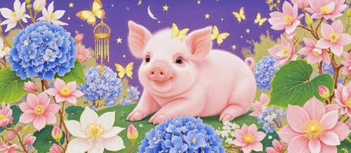 JUYIYUANFUZH Stickset Erwachsene Kreuzstich Stickpackungen Bilder 11CT SüßEs Schwein 9 Kreuzstich Set FüR AnfäNger Basteln Erwachsene40×50Cm JUYIYUANFUZH Stickset Erwachsene Kreuzstich Stickpackungen Bilder 11CT SüßEs Schwein 9 Kreuzstich Set FüR AnfäNger Basteln Erwachsene40×50Cm von JUYIYUANFUZH