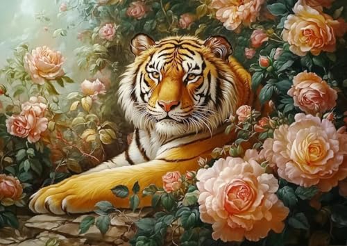 JUYIYUANFUZH Stickset Erwachsene Kreuzstich Stickpackungen Bilder 11CT Tigerrose B Kreuzstich Set FüR AnfäNger Basteln Erwachsene40×50Cm JUYIYUANFUZH Stickset Erwachsene Kreuzstich Stickpackungen Bilder 11CT Tigerrose B Kreuzstich Set FüR AnfäNger Basteln Erwachsene40×50Cm von JUYIYUANFUZH