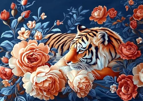 JUYIYUANFUZH Stickset Erwachsene Kreuzstich Stickpackungen Bilder 11CT Tigerrose E Kreuzstich Set FüR AnfäNger Basteln Erwachsene40×50Cm JUYIYUANFUZH Stickset Erwachsene Kreuzstich Stickpackungen Bilder 11CT Tigerrose E Kreuzstich Set FüR AnfäNger Basteln Erwachsene40×50Cm von JUYIYUANFUZH