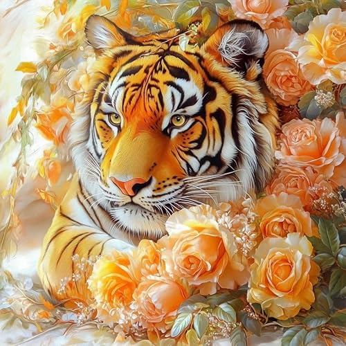 JUYIYUANFUZH Stickset Erwachsene Kreuzstich Stickpackungen Bilder 11CT Tigerrose F Kreuzstich Set FüR AnfäNger Basteln Erwachsene40×50Cm JUYIYUANFUZH Stickset Erwachsene Kreuzstich Stickpackungen Bilder 11CT Tigerrose F Kreuzstich Set FüR AnfäNger Basteln Erwachsene40×50Cm von JUYIYUANFUZH