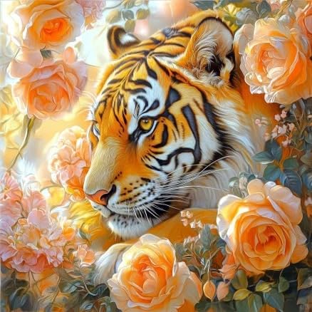 JUYIYUANFUZH Stickset Erwachsene Kreuzstich Stickpackungen Bilder 11CT Tigerrose G Kreuzstich Set FüR AnfäNger Basteln Erwachsene40×50Cm JUYIYUANFUZH Stickset Erwachsene Kreuzstich Stickpackungen Bilder 11CT Tigerrose G Kreuzstich Set FüR AnfäNger Basteln Erwachsene40×50Cm von JUYIYUANFUZH