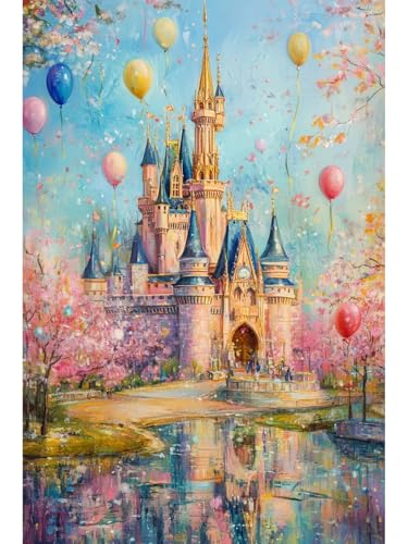 JUYIYUANFUZH Stickset Erwachsene Kreuzstich Stickpackungen Bilder 11CT Traumhaftes Rosa Schloss 2 Kreuzstich Set FüR AnfäNger Basteln Erwachsene40×50Cm JUYIYUANFUZH Stickset Erwachsene Kreuzstich Stickpackungen Bilder 11CT Traumhaftes Rosa Schloss 2 Kreuzstich Set FüR AnfäNger Basteln Erwachsene40×50Cm von JUYIYUANFUZH