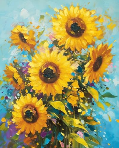 JUYIYUANFUZH Stickset Erwachsene Kreuzstich Stickpackungen Bilder 11CT WunderschöNes SonnenblumenöLgemäLde 3 Kreuzstich Set FüR AnfäNger Basteln Erwachsene40×50Cm JUYIYUANFUZH Stickset Erwachsene Kreuzstich Stickpackungen Bilder 11CT WunderschöNes SonnenblumenöLgemäLde 3 Kreuzstich Set FüR AnfäNger Basteln Erwachsene40×50Cm von JUYIYUANFUZH