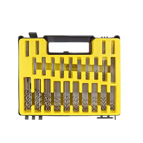 JVJ 150 Stk HSS Stahlbohrer Satz Spiralbohrer Mini Bohrer 0.4mm-3.2mm Spiralbohrer Micro Metallbohrer Drillbohrer für Holz, Kunststoff, Aluminium JVJ 150 Stk HSS Stahlbohrer Satz Spiralbohrer Mini Bohrer 0.4mm-3.2mm Spiralbohrer Micro Metallbohrer Drillbohrer für Holz, Kunststoff, Aluminium von JVJ
