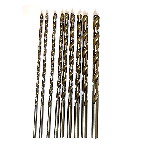 JVJ 9-teilig 200mm Länge 4-10mm HSS Cobalt Bohrer HSS Bohrer Spiralbohrer zum Bohren JVJ 9-teilig 200mm Länge 4-10mm HSS Cobalt Bohrer HSS Bohrer Spiralbohrer zum Bohren von JVJ