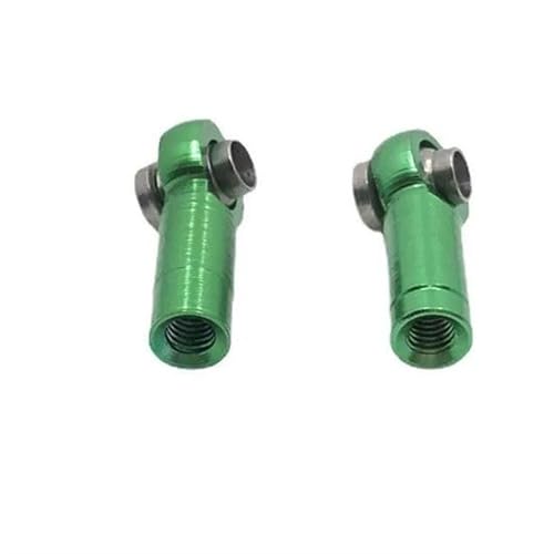 RC Car Spurstange Metall-Upgrade, Positives Gewinde, Umgekehrtes Gewinde, 2 Stück, Länge 18 Mm, Loch 3 Mm, Dicke 7 Mm, Spurstangen-Kugelschnalle Für RC-Autoteile(Green) von JVRWSC