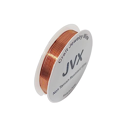 JVX Kupferdraht, 24 Gauge, 6 m, nicht anlaufgeschützt, für Schmuck, Perlen und Basteldraht JVX Kupferdraht, 24 Gauge, 6 m, nicht anlaufgeschützt, für Schmuck, Perlen und Basteldraht von JVX
