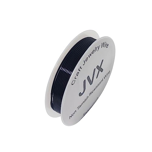 JVX Kupferdraht für Schmuck, Perlen und Basteldraht, 1,5 m, nicht anlaufgeschützt, Schwarz, 18 Gauge JVX Kupferdraht für Schmuck, Perlen und Basteldraht, 1,5 m, nicht anlaufgeschützt, Schwarz, 18 Gauge von JVX
