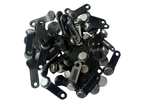 100 x Dallas DS1990A DS1990 F5 Seriennummer iButton I-Taste IB Tag Karte Wasserdicht RFID TAG (schwarz) von JWFKWNH
