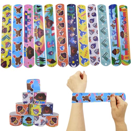 Armbänder Kinder 24Pcs Dug-gee Tiere Schnapparmband Slap Bands Wristband Party Bag Füllstoffe Slap Armbänder Für Kinder Jungen Mädchen Birthday Partybedarf Geschenke Spielzeug Wurfmaterial Karneval von JWKLYZH