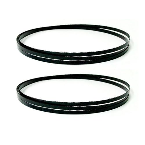 2 Stück Carbon-Bandsägeblatt 88-3/16 Zoll Kompaktes Sägeband MultiCut, 1/4" x 4 TPI Dicke 0,5 mm Holzbearbeitungssägeblatt(0.35mm) von JWOO