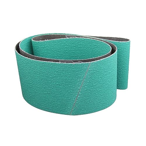 JWOO 1PC Zirkonoxid-Schleifband 2000 * 50/75/100/150mm for Schleifen von Besteck und Metall (Color : P120, Size : 2000 X 50 mm) von JWOO