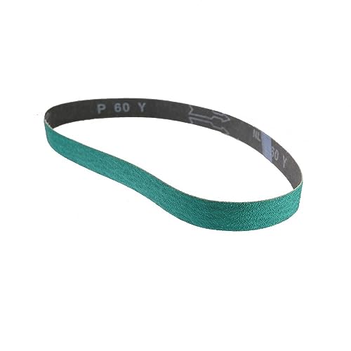 JWOO 4 Stück 25 x 762 mm Z/A-Schleifband, 2,5 x 76,2 cm, Schleifbänder for Schleifen von Messerklingen (Color : P60 x 4 pcs, Size : 762x25mm) von JWOO