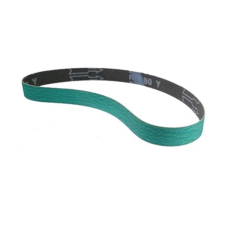 JWOO 4 Stück 25 x 762 mm Z/A-Schleifband, 2,5 x 76,2 cm, Schleifbänder for Schleifen von Messerklingen (Color : P80 x 4 pcs, Size : 762x25mm) von JWOO