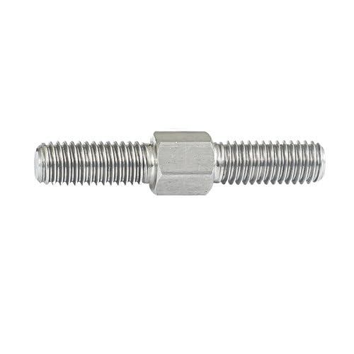 Links- und Rechtsgewindeschrauben M5 for Klemmen, doppelseitige Gewindestange aus Edelstahl, Vorwärts- und Rückwärtsschrauben (Size : M5x60mm-2Pcs) von JWOO