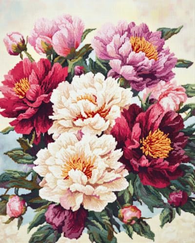 JWPSHIJIE 5D DIY Diamant Painting Kits,-Schöne Pfingstrosenblüten 40 * 50cm JWPSHIJIE 5D DIY Diamant Painting Kits,-Schöne Pfingstrosenblüten 40 * 50cm von JWPSHIJIE