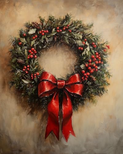 JWPSHIJIE 5D DIY Diamond Painting Set Full,-Weihnachtskranz 40 * 50cm JWPSHIJIE 5D DIY Diamond Painting Set Full,-Weihnachtskranz 40 * 50cm von JWPSHIJIE