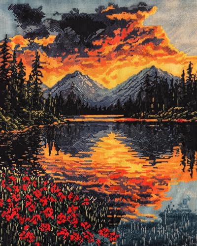 JWPSHIJIE 5D-Diamant-Kunst-Malerei-Set zum Selbermachen,-Blumen und Seenlandschaft 40 * 50cm JWPSHIJIE 5D-Diamant-Kunst-Malerei-Set zum Selbermachen,-Blumen und Seenlandschaft 40 * 50cm von JWPSHIJIE