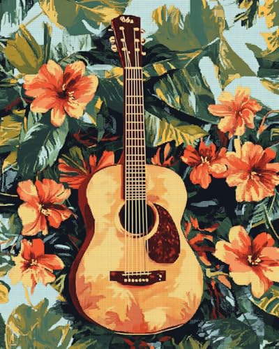 JWPSHIJIE 5D-Diamant-Kunst-Malerei-Set zum Selbermachen,-Cartoon-Gitarre und Blumen 40 * 50cm JWPSHIJIE 5D-Diamant-Kunst-Malerei-Set zum Selbermachen,-Cartoon-Gitarre und Blumen 40 * 50cm von JWPSHIJIE