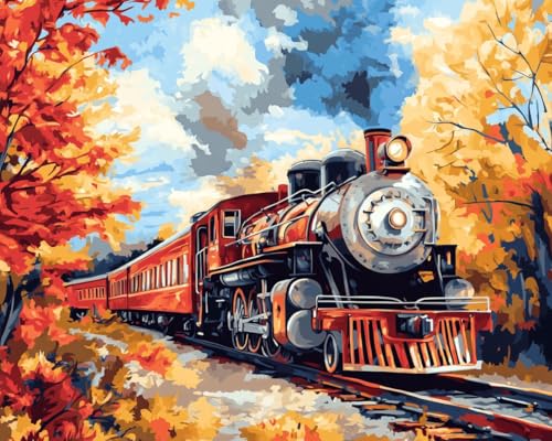 JWPSHIJIE 5D-Diamant-Kunst-Malerei-Set zum Selbermachen,-Cartoon-Zug 40 * 50cm JWPSHIJIE 5D-Diamant-Kunst-Malerei-Set zum Selbermachen,-Cartoon-Zug 40 * 50cm von JWPSHIJIE