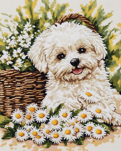 JWPSHIJIE 5D-Diamant-Kunst-Malerei-Set zum Selbermachen,-Tiere, Hunde und Blumen 40 * 50cm JWPSHIJIE 5D-Diamant-Kunst-Malerei-Set zum Selbermachen,-Tiere, Hunde und Blumen 40 * 50cm von JWPSHIJIE