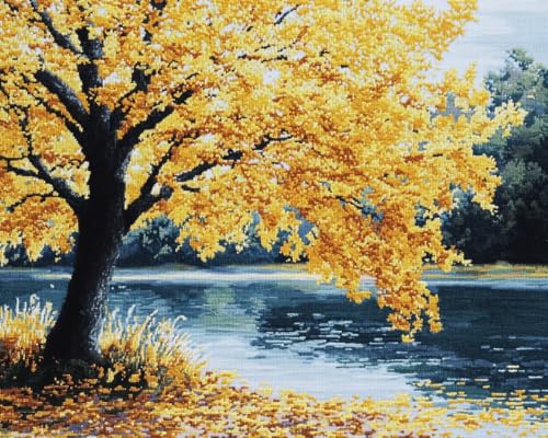JWPSHIJIE 5D Diamant Malerei Kits für Erwachsene,-Großer Baum am See 40 * 50cm JWPSHIJIE 5D Diamant Malerei Kits für Erwachsene,-Großer Baum am See 40 * 50cm von JWPSHIJIE