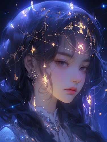 JWPSHIJIE 5D Diamant Painting Full Groß Set, Fantasy Girl,H 30 * 40cm DIY Diamant Painting Bilder mit Diamond Painting Zubehör Erwachsene, Diamant Malerei für Heim und Büro Décor JWPSHIJIE 5D Diamant Painting Full Groß Set, Fantasy Girl,H 30 * 40cm DIY Diamant Painting Bilder mit Diamond Painting Zubehör Erwachsene, Diamant Malerei für Heim und Büro Décor von JWPSHIJIE