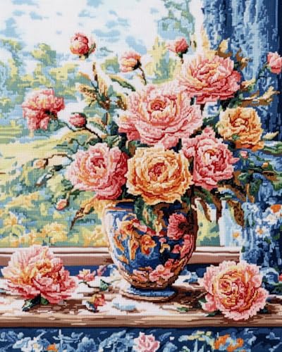 JWPSHIJIE Diamant Malerei Kits,-Vase auf der Fensterbank 40 * 50cm JWPSHIJIE Diamant Malerei Kits,-Vase auf der Fensterbank 40 * 50cm von JWPSHIJIE