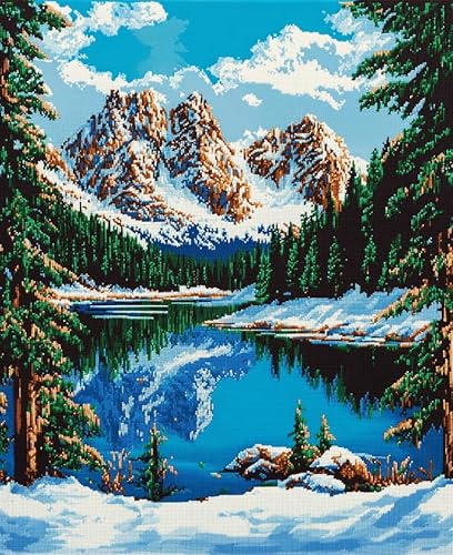 JWPSHIJIE Diamond Painting Bilder,-Tal-See-Landschaft 40 * 50cm JWPSHIJIE Diamond Painting Bilder,-Tal-See-Landschaft 40 * 50cm von JWPSHIJIE