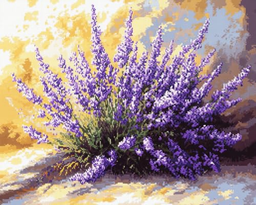JWPSHIJIE Diamond Painting Erwachsene,-Lila Blumen 40 * 50cm JWPSHIJIE Diamond Painting Erwachsene,-Lila Blumen 40 * 50cm von JWPSHIJIE