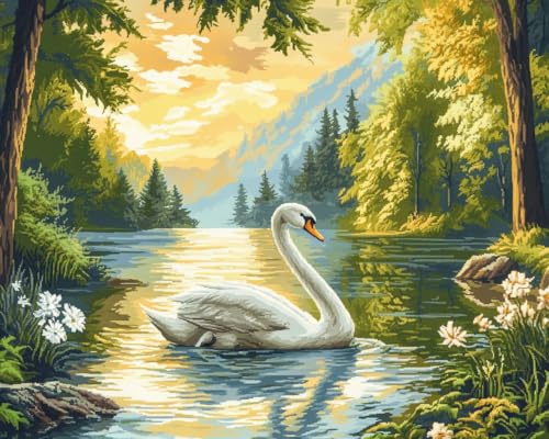 JWPSHIJIE Diamond Painting Erwachsene,-Schwäne im See 40 * 50cm JWPSHIJIE Diamond Painting Erwachsene,-Schwäne im See 40 * 50cm von JWPSHIJIE