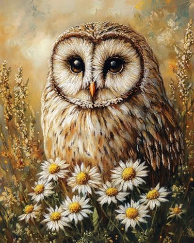 JWPSHIJIE Diamond Painting Full Set,-Tier Eule und Blumen 40 * 50cm JWPSHIJIE Diamond Painting Full Set,-Tier Eule und Blumen 40 * 50cm von JWPSHIJIE