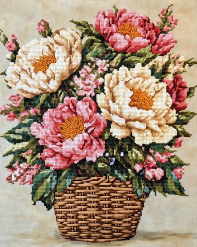 JWPSHIJIE Diamond Painting Set,-Pfingstrosen Blumen im Korb 40 * 50cm JWPSHIJIE Diamond Painting Set,-Pfingstrosen Blumen im Korb 40 * 50cm von JWPSHIJIE