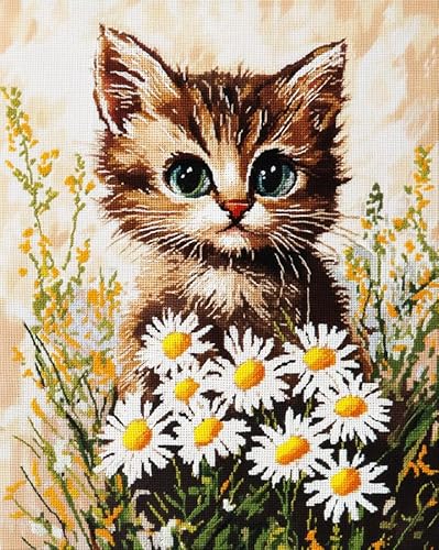JWPSHIJIE Diamond Painting Set,-Tiere, Katzen und Blumen 40 * 50cm JWPSHIJIE Diamond Painting Set,-Tiere, Katzen und Blumen 40 * 50cm von JWPSHIJIE