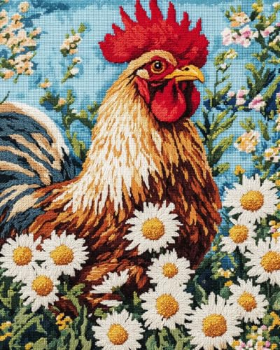 JWPSHIJIE Diamond Painting Set 5d Diamant Painting Bilder,-Tierhuhn und Blumen 40 * 50cm JWPSHIJIE Diamond Painting Set 5d Diamant Painting Bilder,-Tierhuhn und Blumen 40 * 50cm von JWPSHIJIE