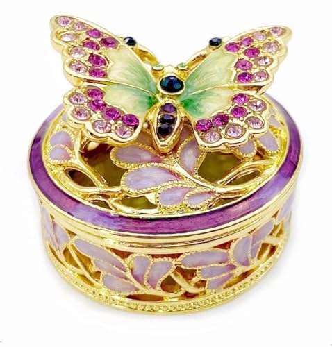 JWT Astyle Elegante Schmuckschatullen mit Schmetterlingen. Emaillierte dekorative Andenken-Ringschatulle, Halter, Halskette, Organizer, Heimdekoration. Schmetterlingsgeschenke für Frauen und Mädchen. JWT Astyle Elegante Schmuckschatullen mit Schmetterlingen. Emaillierte dekorative Andenken-Ringschatulle, Halter, Halskette, Organizer, Heimdekoration. Schmetterlingsgeschenke für Frauen und Mädchen. von JWT Astyle