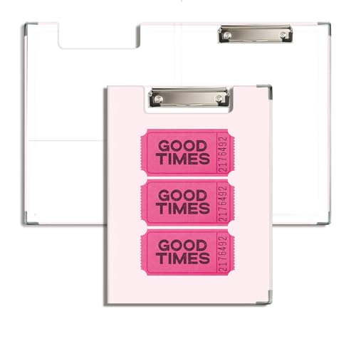 JWVK Lustiges pinkes Klemmbrett mit Aufbewahrungstasche, "You're Like Really Pretty" Padfolio mit Metall-Klemmbrettern für Krankenschwestern, Büro, Klassenzimmer, 31,8 x 22,9 cm von JWVK
