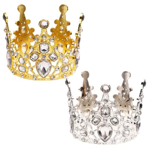 2pcs Goldene Krone Tortendeko Geburtstag,Kuchendekoration Krönchen Geburtstag Deko Krone Topper Goldfarbene Cake Topper Prinzessin, für Kinder Mädchen Frauen Party, Gold + Silbrig 2pcs Goldene Krone Tortendeko Geburtstag,Kuchendekoration Krönchen Geburtstag Deko Krone Topper Goldfarbene Cake Topper Prinzessin, für Kinder Mädchen Frauen Party, Gold + Silbrig von JXADVOK