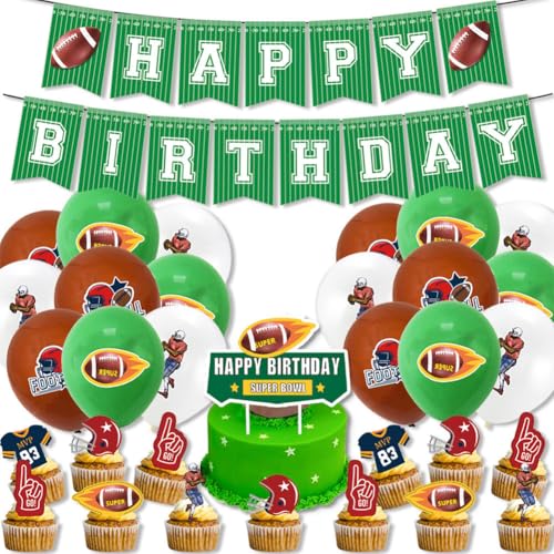 44PCS Amerikanischer Fußball Geburtstag Luftballons Amerikanischer Fußball Luftballons Deko Theme Balloons Birthday Party Decoration Kindergeburtstag Deko Supplies Cupcake Topper 44PCS Amerikanischer Fußball Geburtstag Luftballons Amerikanischer Fußball Luftballons Deko Theme Balloons Birthday Party Decoration Kindergeburtstag Deko Supplies Cupcake Topper von JXADVOK