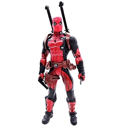 Deeadpooll Figure, Deeadpooll Actionfigur, Actionfigur Spielzeug, PVC Action Figure, Geburtstag Kuchendekoration, Deadpool Spielzeug für Kinder Geschenk (16cm) von JXBBAAC