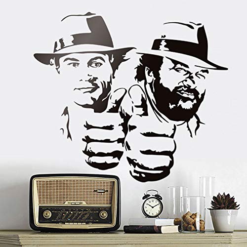 JXFM 76x67cm Benutzerdefinierte Größe und Farbe Bud Spencer und Terrence Hill Wandaufkleber Lustig Lustige Charakter Porträt Vinyl Aufkleber Klassischer Film Charakter Wandbild JXFM 76x67cm Benutzerdefinierte Größe und Farbe Bud Spencer und Terrence Hill Wandaufkleber Lustig Lustige Charakter Porträt Vinyl Aufkleber Klassischer Film Charakter Wandbild von JXFM