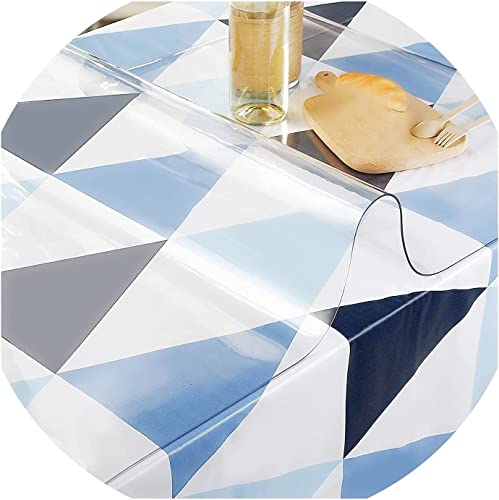 Tischschutz Folie Transparente PVC Folie Schutzfolie Glasklar Tischdecke Tischfolie,Wasserdicht VerschleißFest HitzebestäNdig,Geeignet FüR KüChe, Garten Und BüRo(Color:2mm,Size: 35x65cm) von JXFS